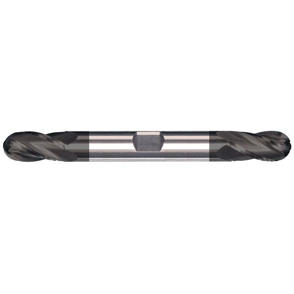 7/32x9/16x3/8x3 2FL Ball Double End Endmill With Flat, PowerA
